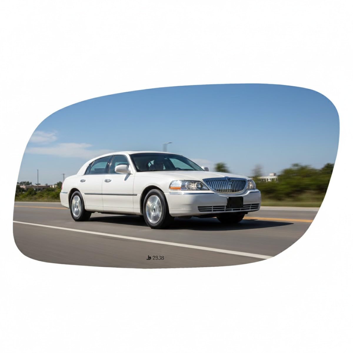 Burco 2838 Driver Side Power Replacement Mirror Glass for LINCOLN TOWN CAR (1998 1999 2000 2001 2002 2003 2004 2005 2006 2007 2008 2009 2010 2011)