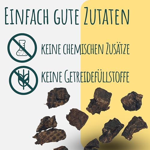 Rinderlungenwürfel für Hunde I 1kg I Rinderlunge getrocknet würfel klein I Trainingsleckerli Hund I Rinderlunge für Hunde getrocknet | fettarm I Leckerlies von Wuffsnacks