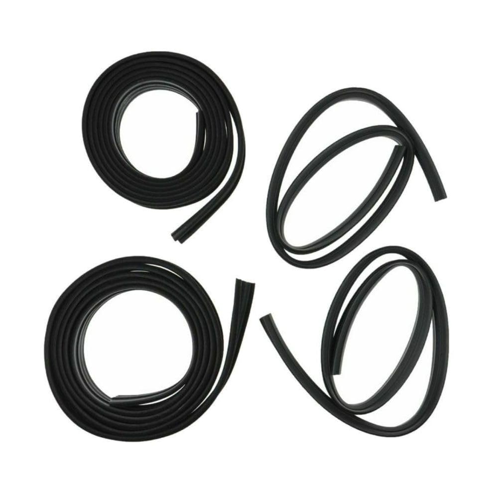 Momtlck Post Glass Run Channel Rubber Seal Kit Set for Chevy for Chevy II 1968 for Nova 1969-1972 Base 2 Door