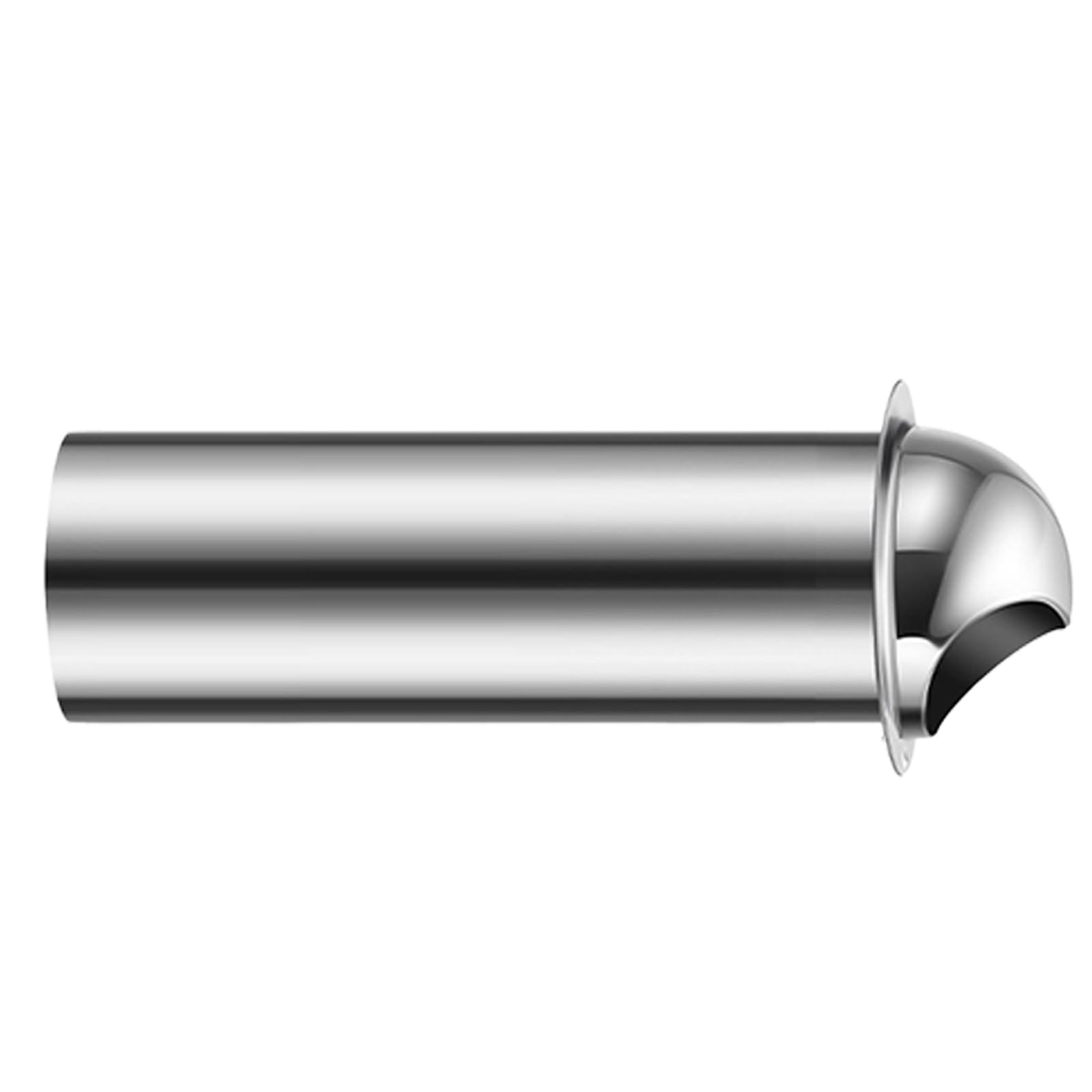 304 Stainless Steel Vent Cover with 70mm Opening and Weatherproof Construction for Kitchen Bathroom Outdoor Use Rainproof Vent Cap