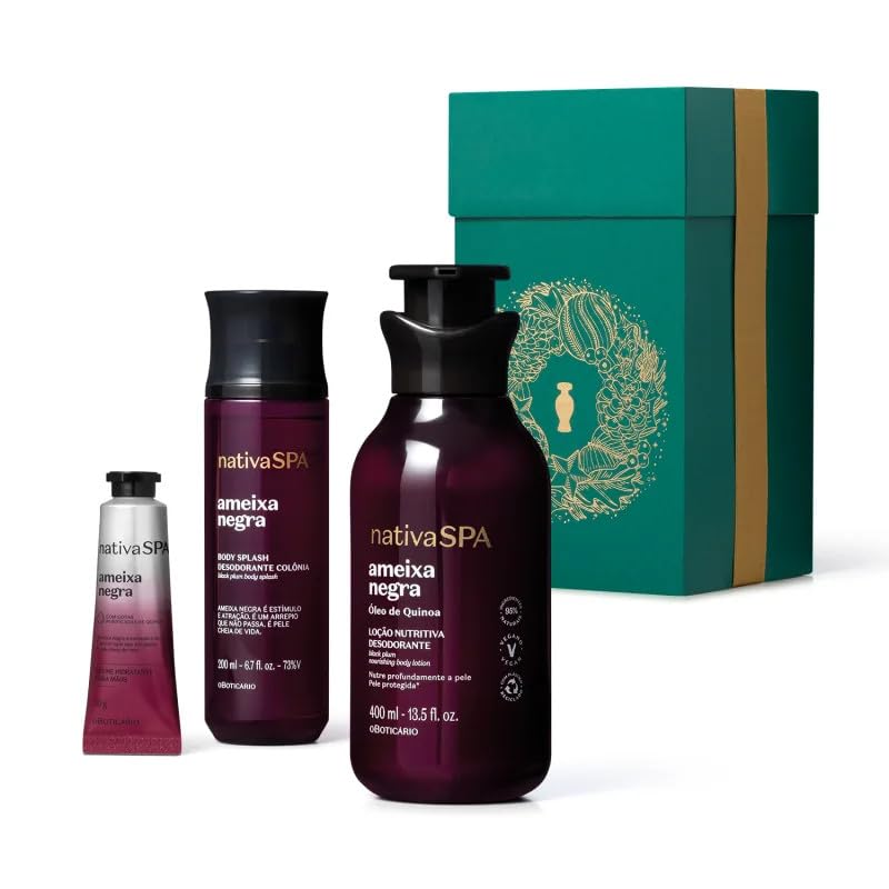 O Boticário, Kit Presente Nativa Spa Ameixa Negra (3 itens) O Boticario