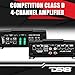 KICKER Speakers 6.5 & 6X9 inch for Ford F-150 2015-2024 Upgrade Kit - 2 Pairs of DS Series with Amplifier, Amp Kit, Adapters and Harness, Car Audio Front & Rear Door Speaker 43DSC6504 & 43DSC69304