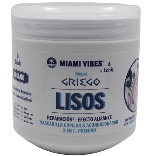 Lehit Lisos Miamia Vibes Yogurt Griego Premium Mascarilla Tratamiento Mascarilla Capilar & Acondicionador Colombia 16.9oz-16.9 fl oz