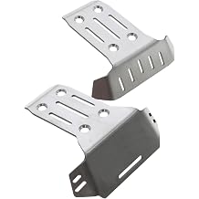 Steel Front Rear Chassis Armor Skid Plate Protecter Guard for 1/8 Sledge 4WD Monster Truck 95076-4,RC Upgrades Part Front Chassis & Rear Chassis Hop Ups,Silver,Upgrade 2022