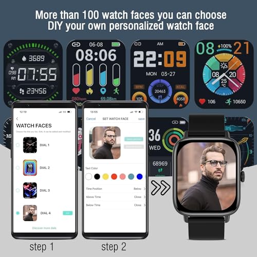 Smart-Watch-for-Men-Women-AnswerMake-Calls-183-Smartwatch-for-Android-iOS-Phone-Compatible-IP67-Waterproof-Fitness-Activity-Tracker-Watch-Heart-Rate-Sleep-Blood-Pressure-Monitor