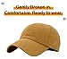 KB-Low Wheat Classic Cotton Dad Hat Adjustable Plain Cap. Polo Style Low Profile (Unstructured) (Classic) Wheat Adjustable
