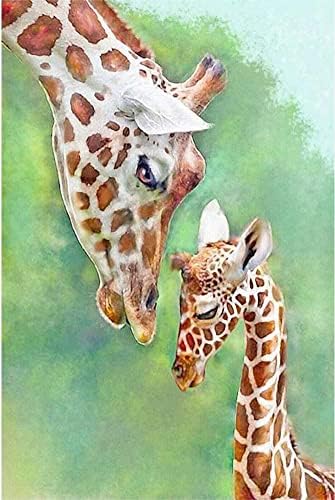 BOGVIAP Paint by Numbers for Adults,Giraffe Paint by Numbers Kits,Acrylic Paint by Numbers Giraffe Animal,Perfect for Home Wall Decoration 16x20 Inch
