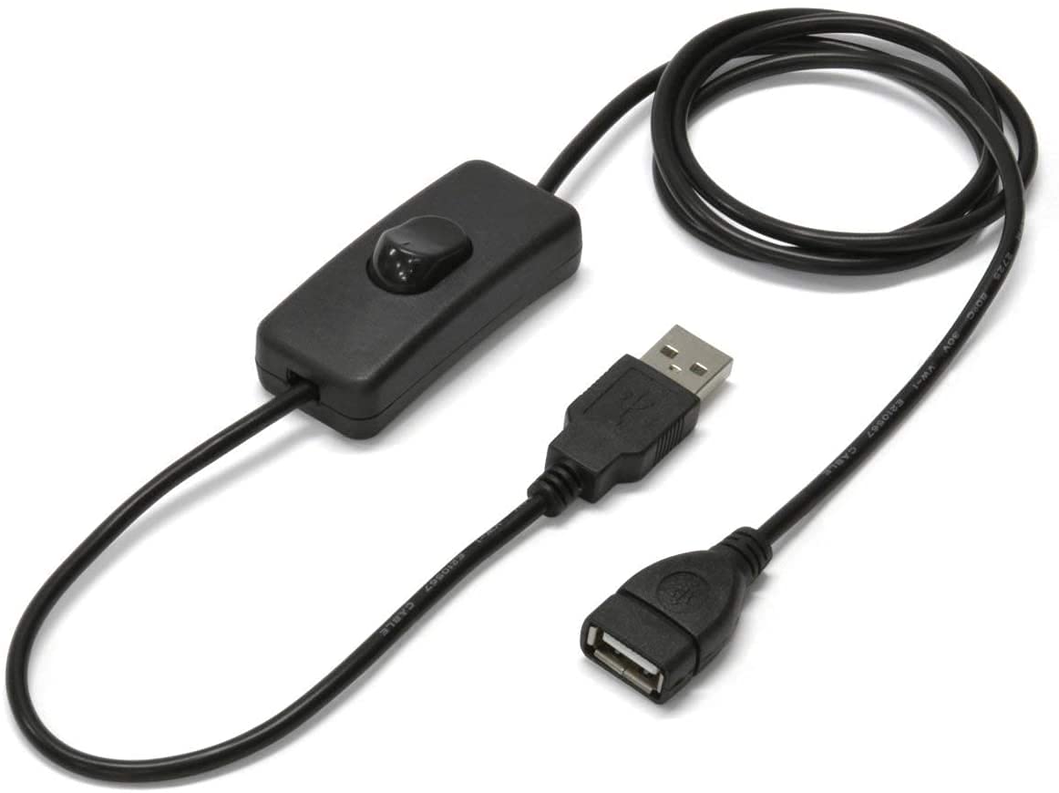 Access 100cm USB 延長ケーブル ブラック スイッチ付き 1m 送料無料お