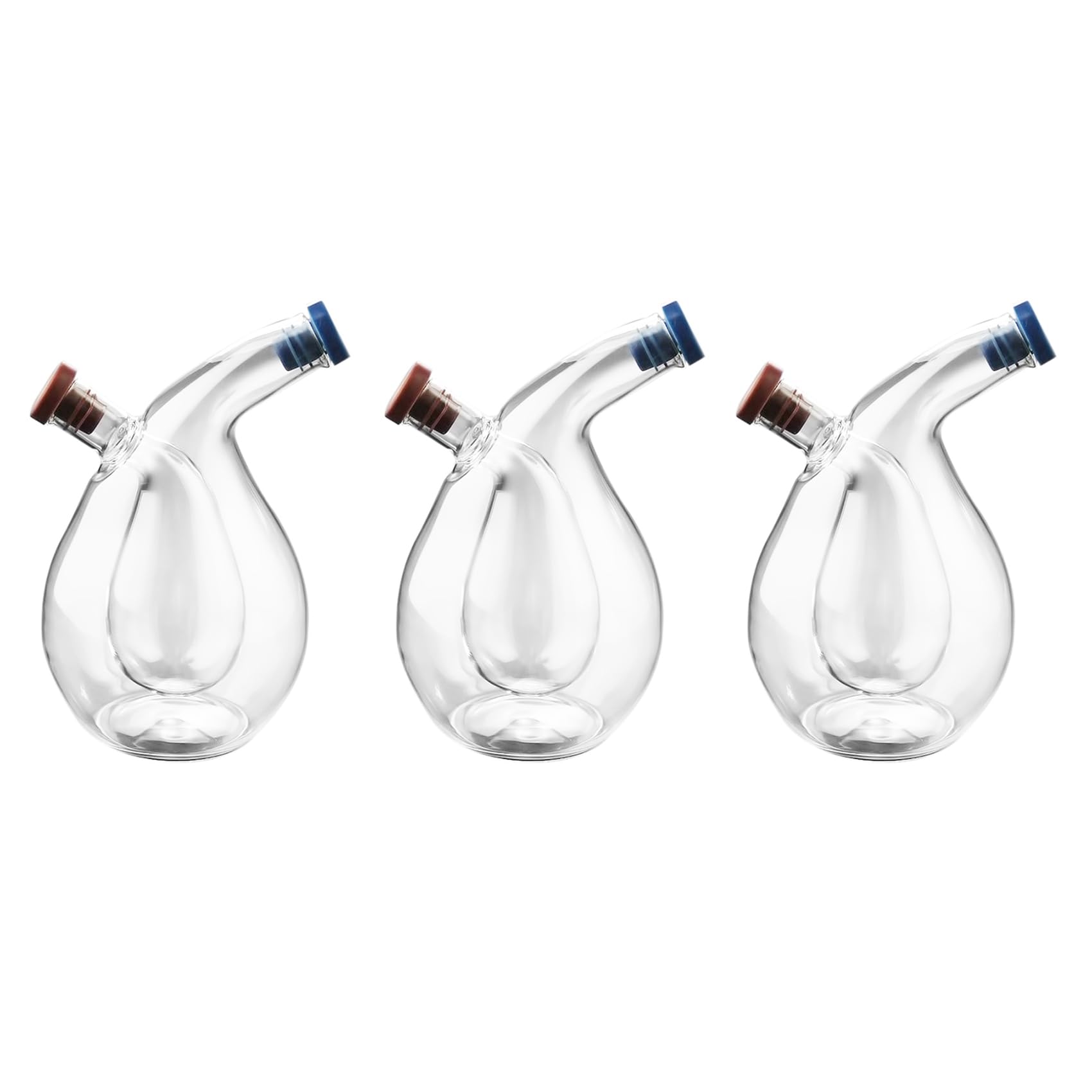 Hndhbfgrt 3X Kitchen Two-In-One Oil Dispenser Design Vinegar Cruet Olive Can Quality Oil Pourer Condiment Dispenser Bottle