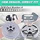 ADEFOL 3/8 Zoll 6 Zähne Kupplungstrommel Ritzel, Montage-Set für Kupplungstrommel mit Montage auf Platte und Stange, Ölpumpe, Ersatzteile für Husqvarna 137 141 142 230 235 236 240