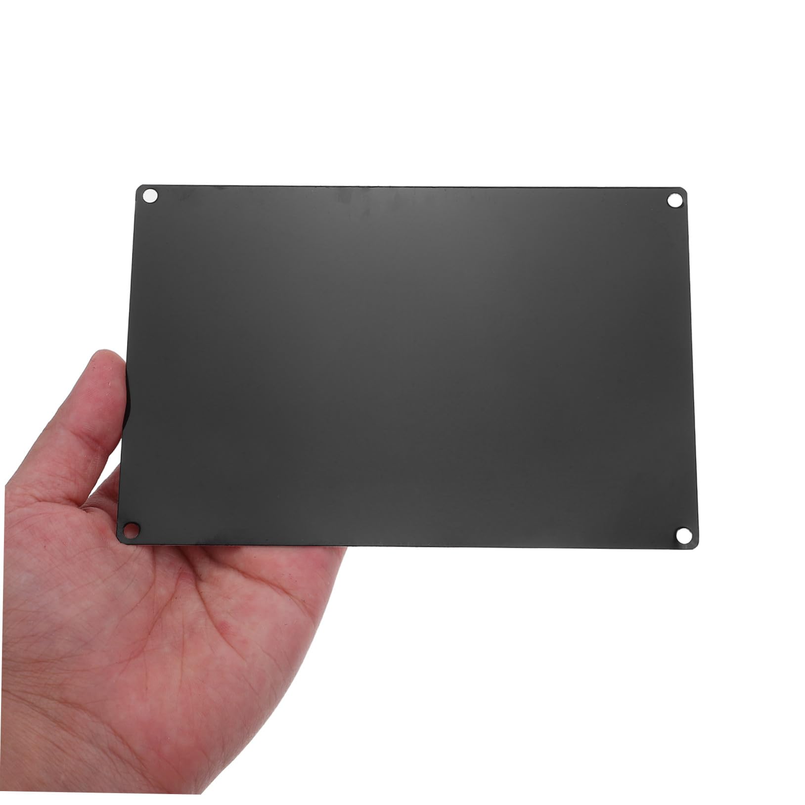 BESTYASH Plaque Métal en Alliage D'aluminium Noir 10 Pcs, Étiquettes Métalliques Rectangulaires Vierges 15x10cm pour Gravure Précise sur Équipement
