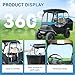 CartClan Club Car Precedent Enclosure, Golf Cart Enclosure Suitable for 4 Passengers Club Car Precedent Model, 600D Waterproof Heavy Duty Rain Cover with 4-Sided Clear PVC Windows & Zippered Doors