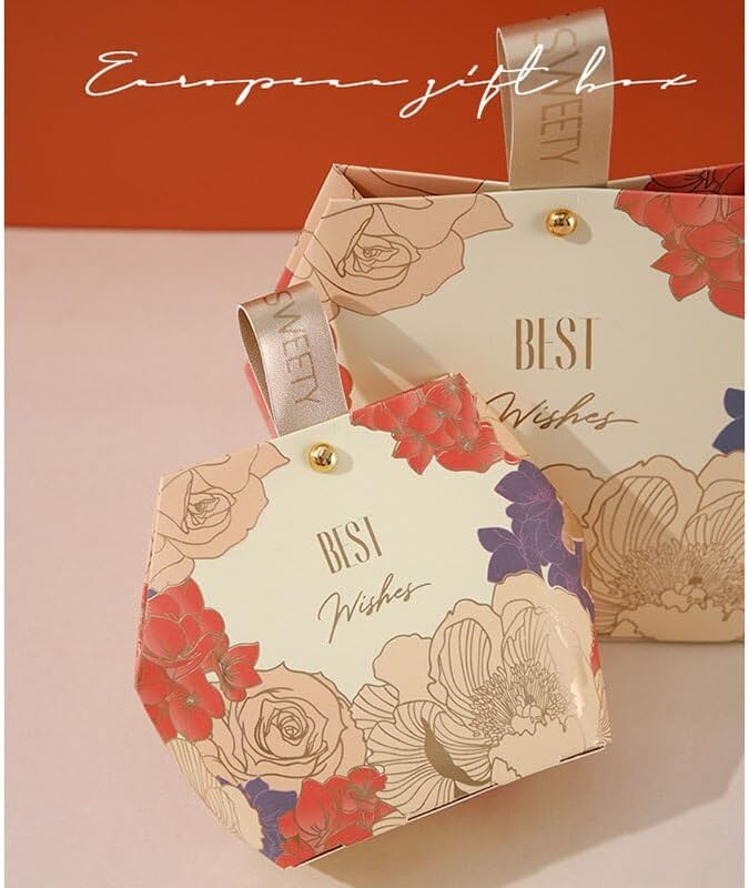 Gift Bags 10/30Pcs Wedding Gift Gift Bag Valentine Day Chocolate Candy Candy Bag Birthday Party Jewelry Storage Bag (Color : D, Size : 30PCS_9X5X10.5CM)
