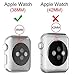 MLQSS Soft Silicone Shockproof Rugged Watch Band with Protective Case Compatible with Apple Watch 38mm 42mm,Sport Style Strap Bands Wristband Compatible with Apple Watch Series 3/2/1 Sport Edition