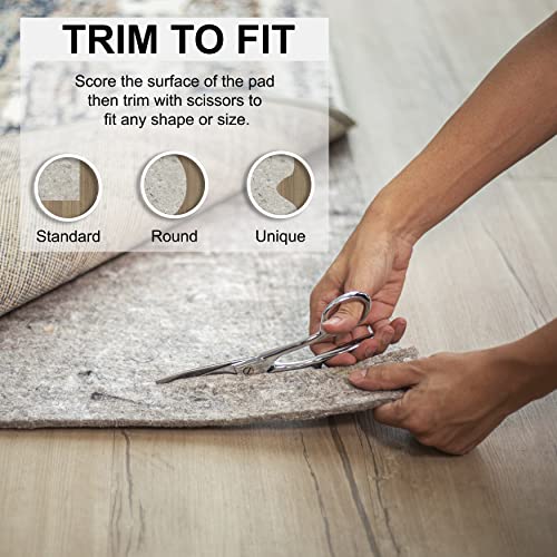 Mohawk Home 9' X 12' 3/8 Rug Pad 100% Felt Protective Cushion, Premium Comfort Underfoot – Safe For All Floors #TOP2