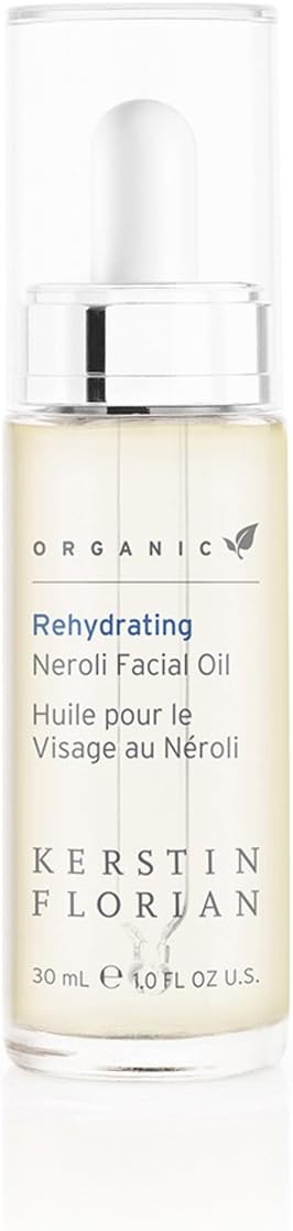 Kerstin Florian Organic Rehydrating Neroli Facial Oil | Anti Aging Moisturizer with Jojoba and Argan Oils | Facial Serum for All Skin Types (1 fl oz)