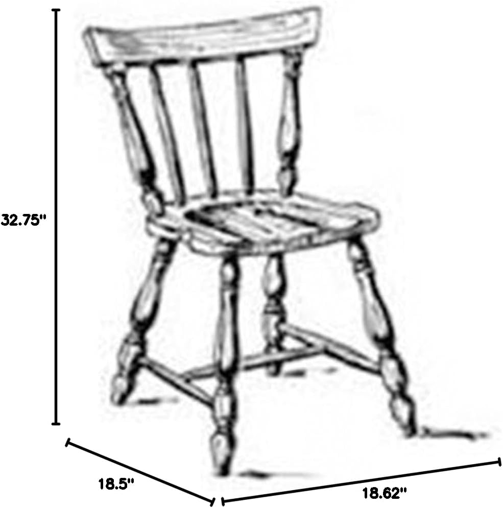 WOODCRAFT Project Paper Plan to Build Spindle Side Chair - Material Not Included
