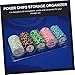 Gogogmee 1Pc Poker Chips Organizer Case Transparent Storage Box for Easy Classification and Accessibility Snap Design for Tidy Desktop and Convenient