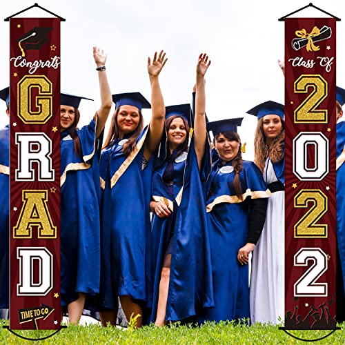 Party Greeting 2021BYJTFSET-BP 2022 Graduation Banner Class Of 2022 Congrats Grad Porch Sign Party Decorations Supplies Welcome Hanging Door Decor thumb #6