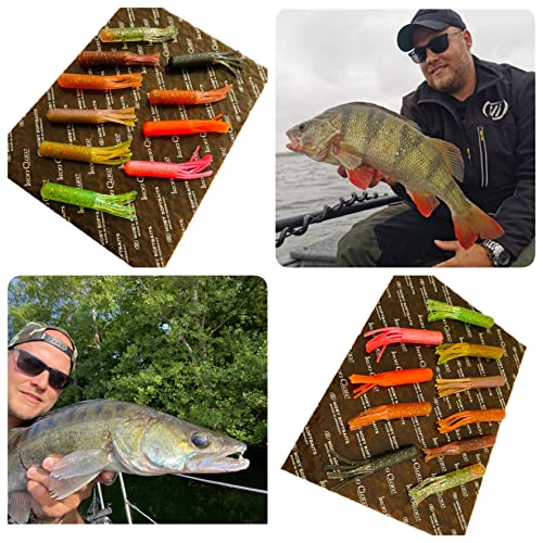 Schönheitsshop Moby Softbaits Germany Lohmöller's Tube - Tubi 6,5 cm Wild Mix 10 Stück DICK BARSCH GARANT Ohne PVC und ohne gifftige Weichmacher