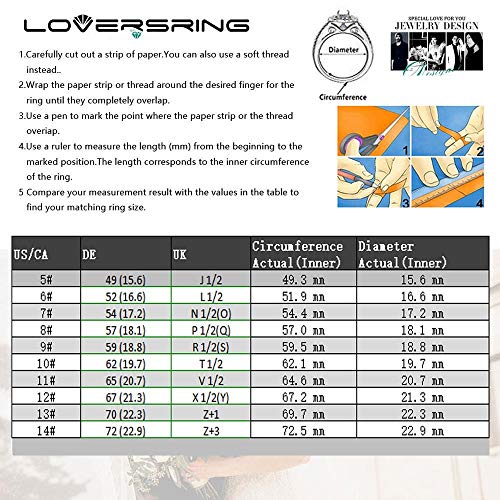 Loversring Couple Ring Bridal Sets His Hers Women 18K Black Gold Plated Cz Men Titanium Wedding Ring Band Set #TOP5