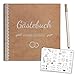 Produktbild Bridela - Hochzeit Gästebuch - Gästebuch Hochzeit - Langlebiges Hardcover des Hochzeitsgästebuch - Erinnerungen für die Ewigkeit mit Stabiler Fadenbindung im Hochzeitsbuch