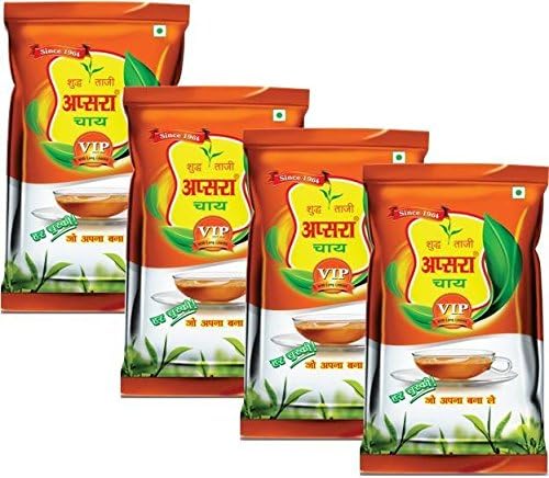 Apsara VIP Black Tea, 250g (Pack of 4)