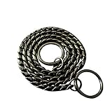 DYBEN Pet Training Snake P Chain Dog Choke Collar,Black,18