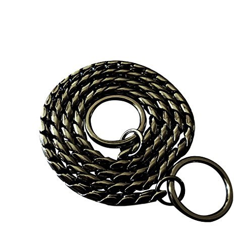 DYBEN Pet Training Snake P Chain Dog Choke Collar,Black,18