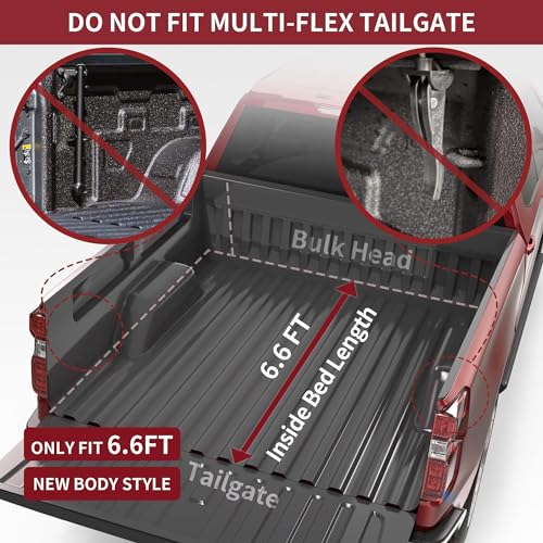 Image of OEDRO Soft Tri-Fold Tonneau Cover for 2019-2026 Chevy Silverado 1500 6.6ft
