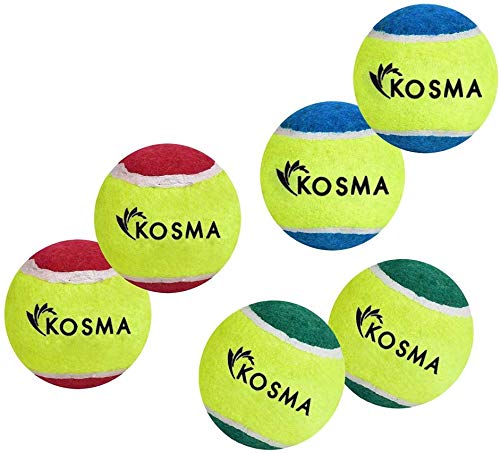 Kosma Pack of 6 Tennis Ball, green - Image 2
