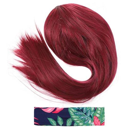 Postiche femme marron pour fête de danse et grands événements