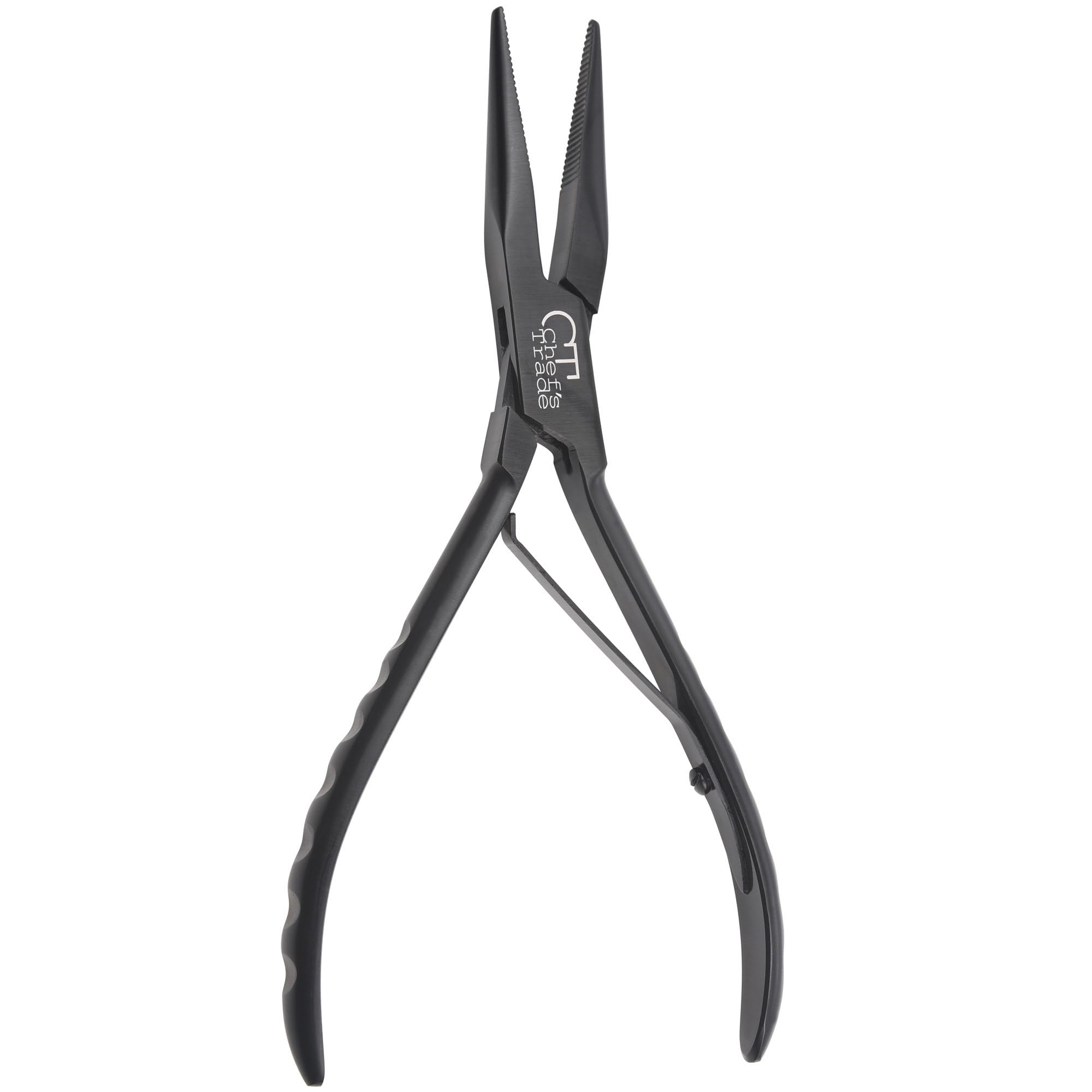 Fish Bone Pliers/Tweezers Stainless Steel Straight Black | Food-Grade Stainless Steel Deboner