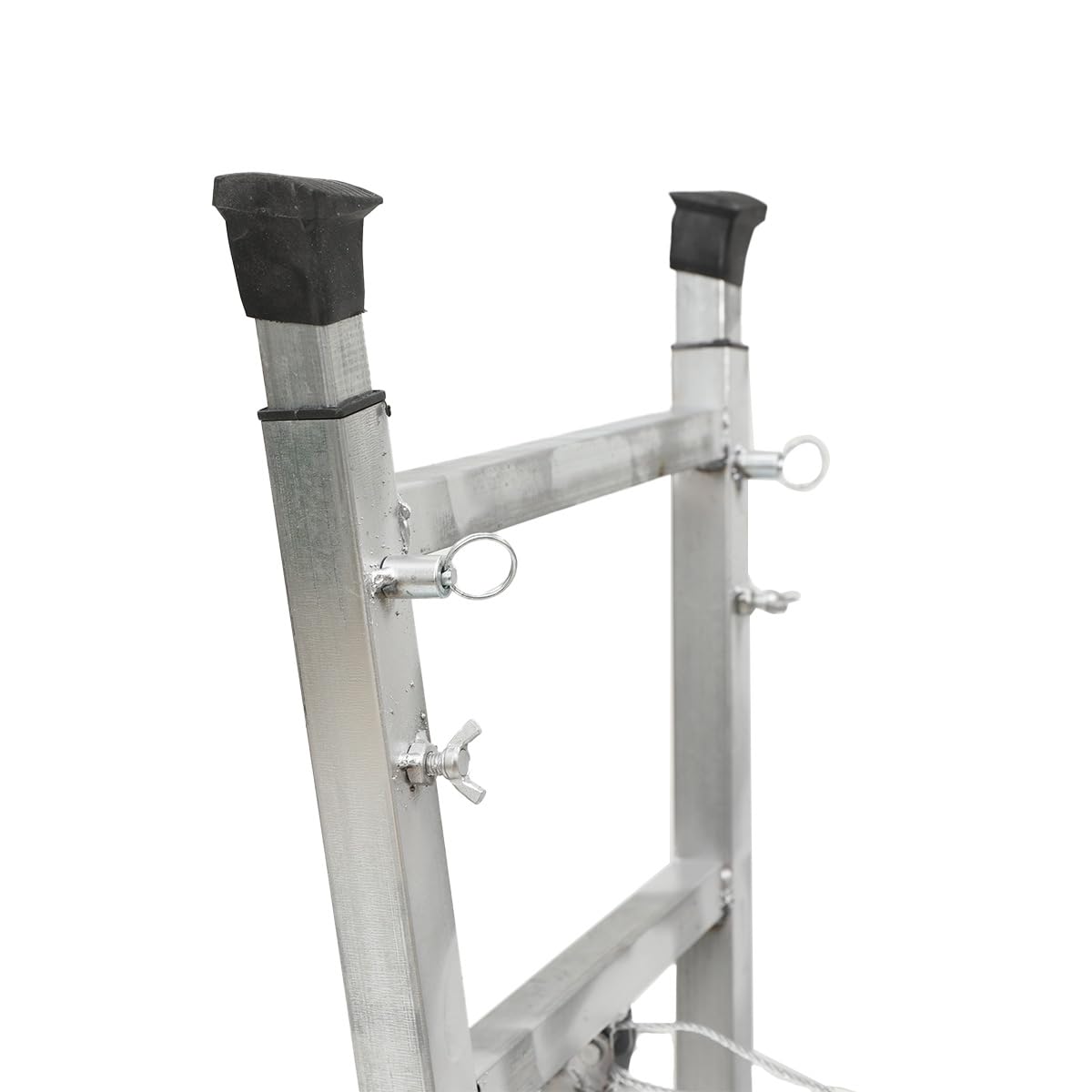 Piattaforma Di Lavoro Con Impalcature Pieghevole Portatile Regolabile 60-90cm, Portata 200KG, Struttura Zincata Antiscivolo, Ideale Per Tinteggiatura, Manutenzione E Camper