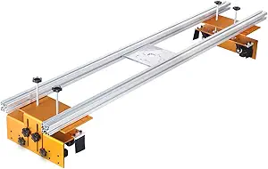 Router Sled, Slab Flattening Jig, 58 inches Router Sled for Flattening Slabs, Adjustable Trimming Planing Machine for Woodworking