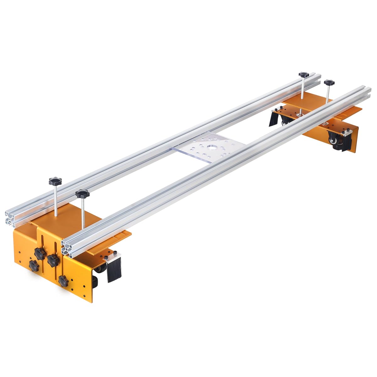 QZTODO Router Sled, Slab Flattening Jig, 58 inches Router Sled for Flattening Slabs,Adjustable Trimming Planing Machine for Woodworking