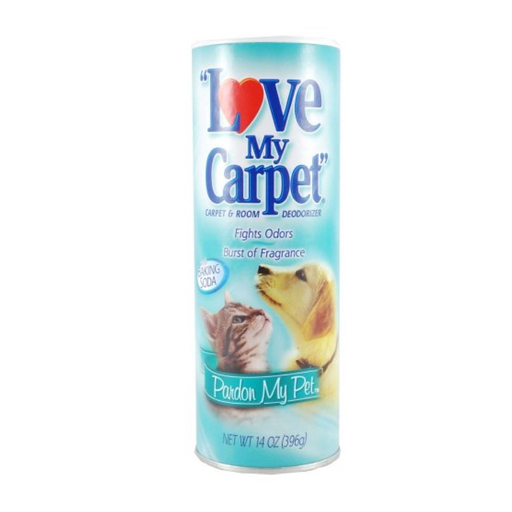 LOVE MY CARPET 2-in-1 Carpet & Room Deodorizer (Pardon My Pet, 2-PACK)