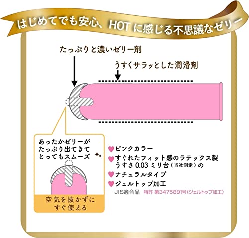 コンドーム グラマラスバタフライ ホット 500 6個入 【ぬくもり溢れるフィット感】 3箱セット オリジナルケース付き - 画像3