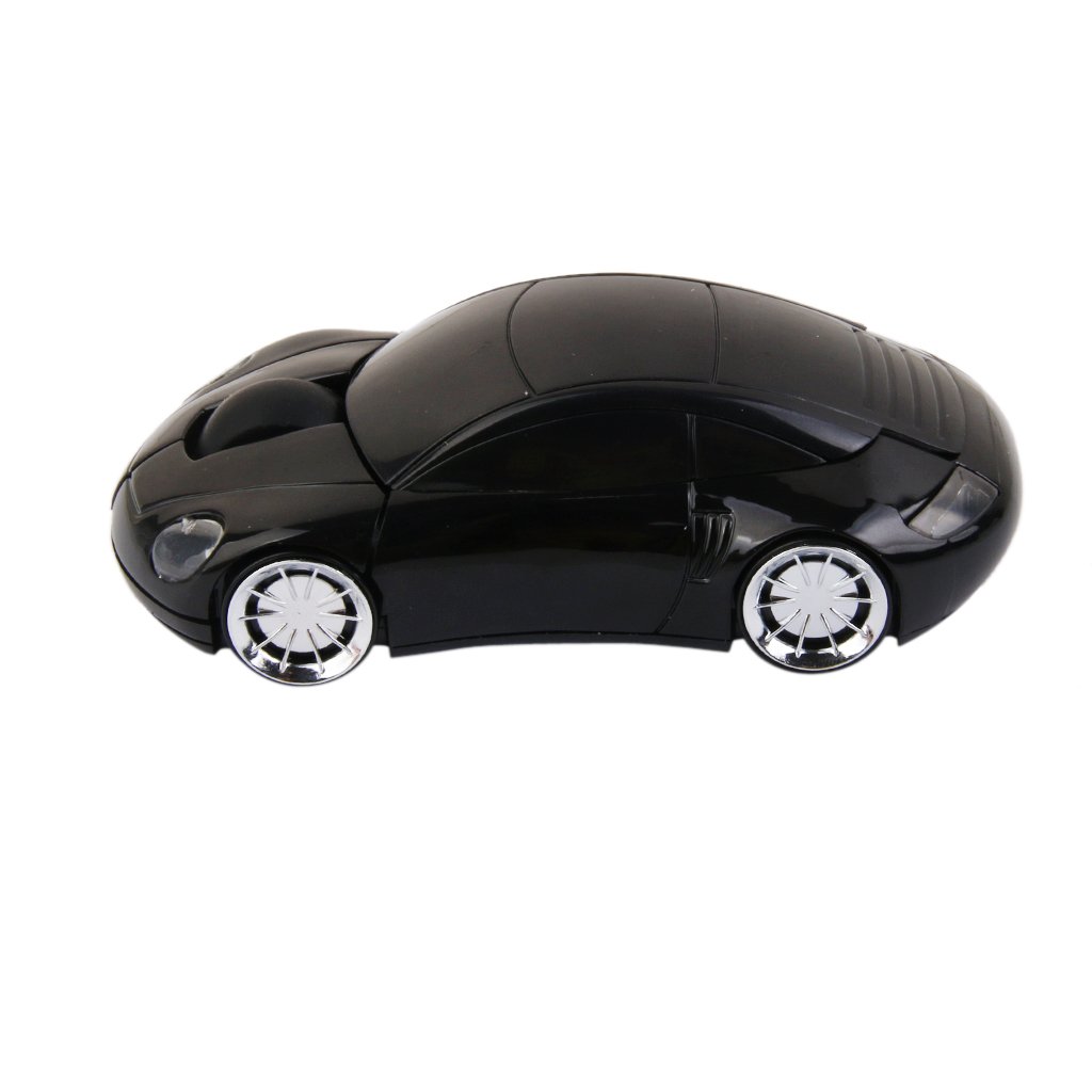 Microware 2.4GHz Digital Wireless USB Optical Car Shaped Mouse With USB Receiver For PC Laptop Black-image-18