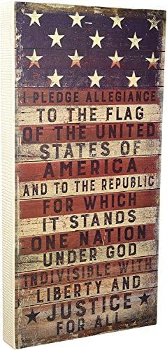Primitives by Kathy 31558 Rustic Patriotic Box Sign, 9 x 18-Inche...