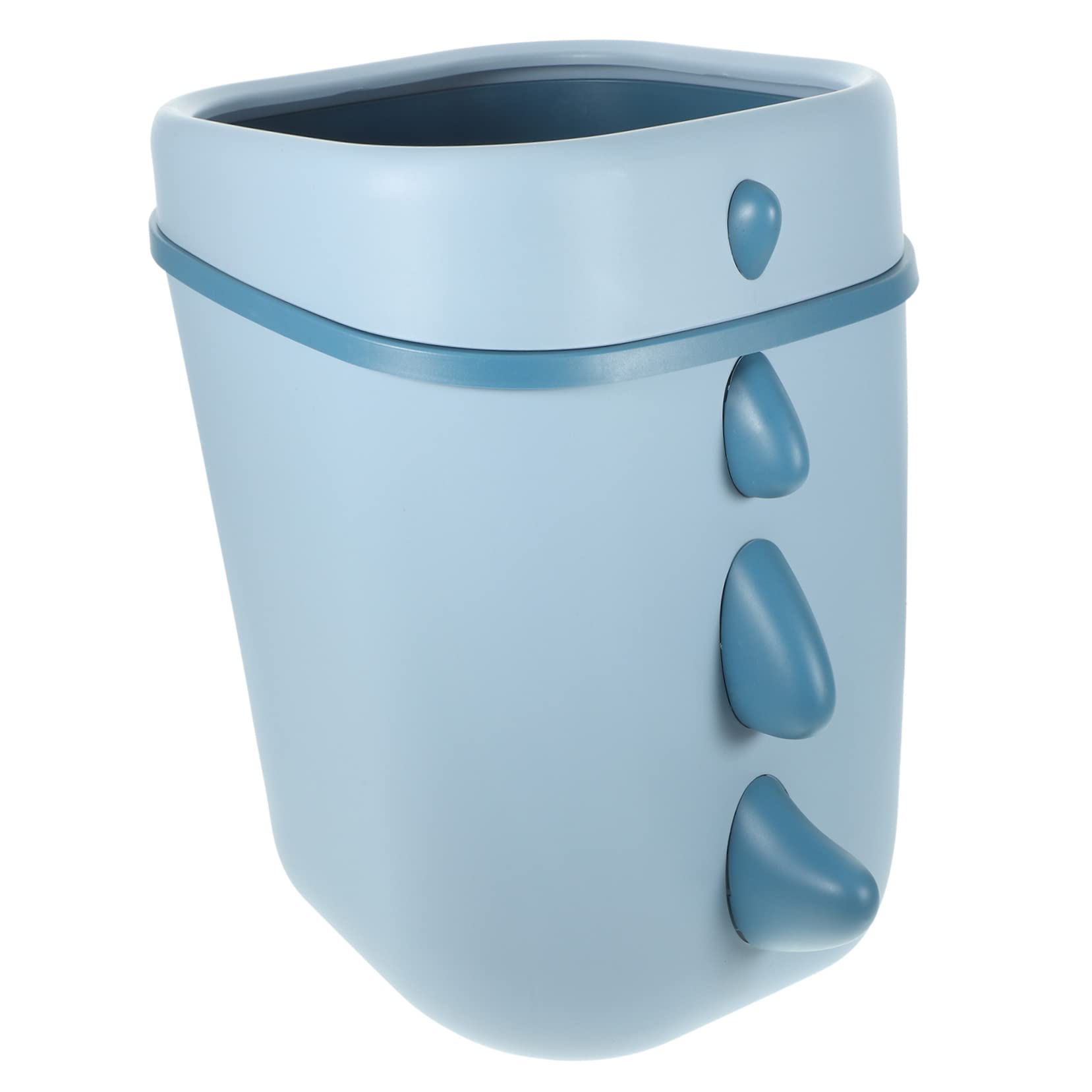 Koby Cestino Porta Rifiuti In Bambù Con Supporto Sacchetto - 8,5 Litri, Per Bagno, Ufficio, Cameretta, Verde Blu - 4
