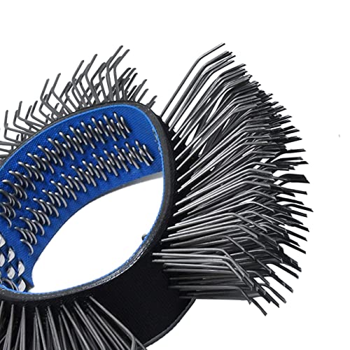 Image of Pneumatic Surface Removal Tool Accessories Wire Wheels Bent Tip Wire Thickness 0.7mm 4 inch 102 mm Diameter 3 /4 inch 19 mm Remove Rust Paint Wire Brush Surface Removal Metal Finishing Tool Parts