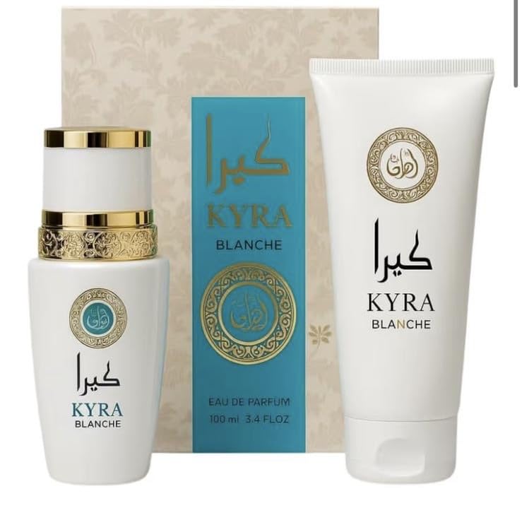 AlmaprofShop KYRA -ASAD set regalo Christmas BOX PROFUMO Edp 100ml + crema corpo 150ml kit promo ispirato YARA - YARA CANDY- Biancolatte - Eclaire ASAD (Blance - Eclaire biancolatte)