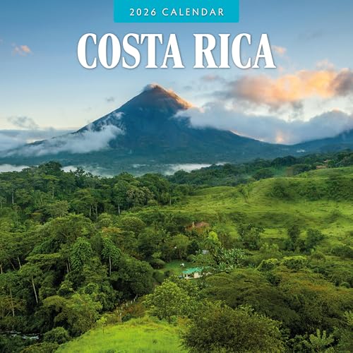 Costa Rica - 2026 Square Wall Calendar - by Red Robin Publishing