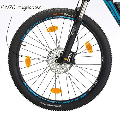 fischer 85400 Réflecteur de vélo 85400-Orange Unisexe, Jaune, Taille Unique - Image 3