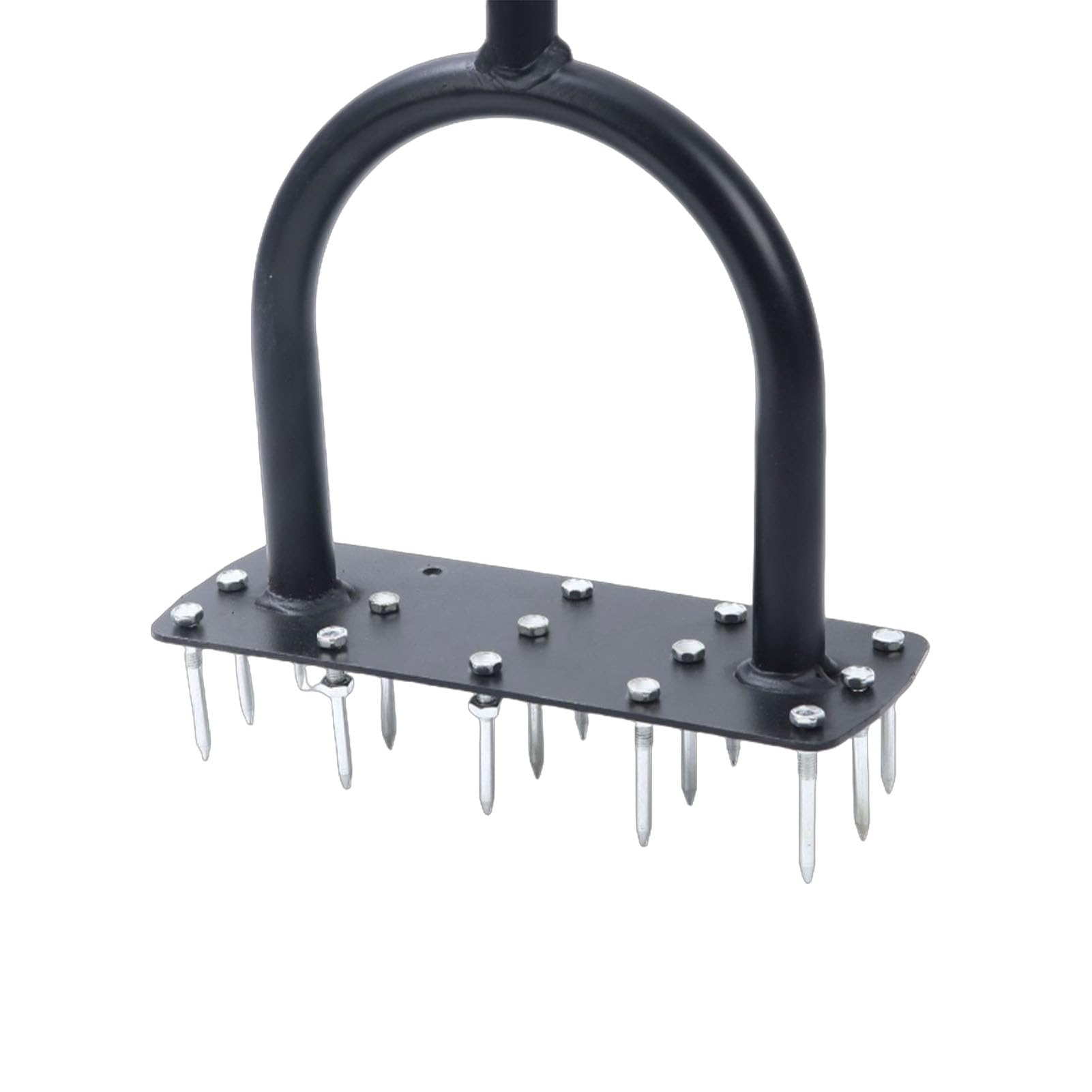 lyrlody Aérateur de Pelouse Manuel, 15 Pointes en Acier Inoxydable,