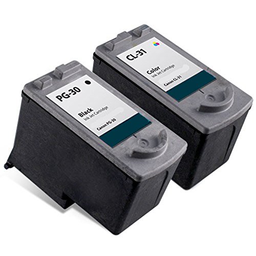 Remanufactured Canon PG-30 & CL-31 Combo Black & Color Print Cartridge