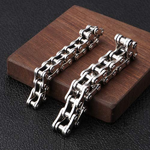 Retro Vintage Solid 925 Sterling Silver Motorcycle Bike Bicycle Chain Link Bracelet For Men Boys 13Mm 20 Cm #TOP2