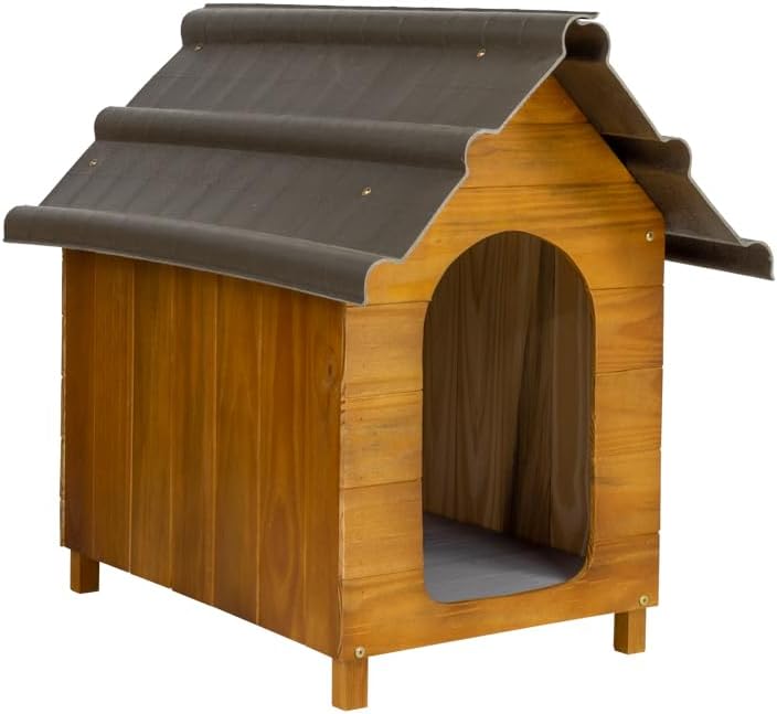 Casa Casinha De Cachorro com Telhado Ecológico Pequena N2 (Cereje...