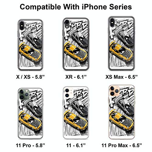 Initial D Style Artwork Rx7 Vs Ae86 Phone Case Compatible With Iphone 13 Pro Max Mini 12 11 X Xs Xr 8 7 6 6S Plus Samsung Galaxy Note S9 S10 S20 S21 Ultra Plus #TOP2